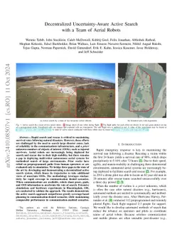 Decentralized Uncertainty-Aware Active Search with a Team of Aerial Robots