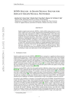 IGNN-Solver: A Graph Neural Solver for Implicit Graph Neural Networks