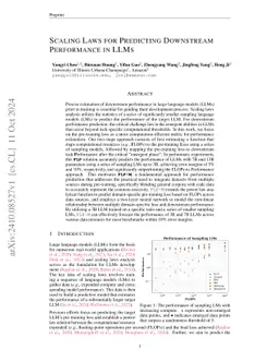 Scaling Laws for Predicting Downstream Performance in LLMs