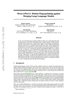 MergePrint: Merge-Resistant Fingerprints for Robust Black-box Ownership Verification of Large Language Models