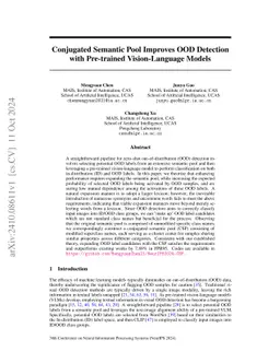 Conjugated Semantic Pool Improves OOD Detection with Pre-trained
  Vision-Language Models