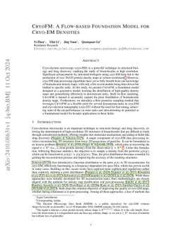 CryoFM: A Flow-based Foundation Model for Cryo-EM Densities