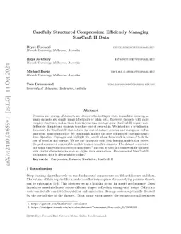 Carefully Structured Compression: Efficiently Managing StarCraft II Data
