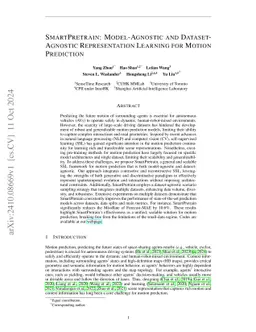 SmartPretrain: Model-Agnostic and Dataset-Agnostic Representation Learning for Motion Prediction