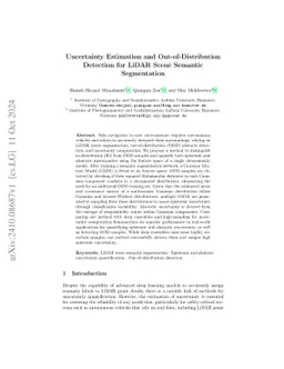 Uncertainty Estimation and Out-of-Distribution Detection for LiDAR Scene
  Semantic Segmentation