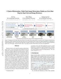 Chain-of-Restoration: Multi-Task Image Restoration Models are Zero-Shot
  Step-by-Step Universal Image Restorers