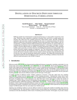 Distillation of Discrete Diffusion through Dimensional Correlations