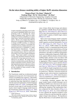 On the token distance modeling ability of higher RoPE attention
  dimension