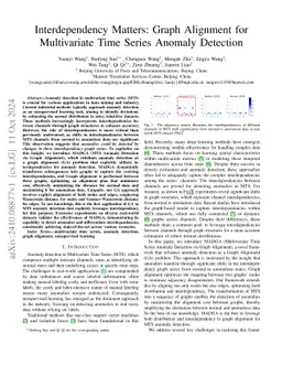 Interdependency Matters: Graph Alignment for Multivariate Time Series
  Anomaly Detection