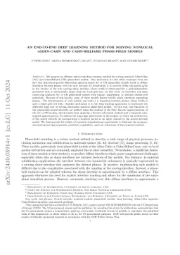 An End-to-End Deep Learning Method for Solving Nonlocal Allen-Cahn and
  Cahn-Hilliard Phase-Field Models
