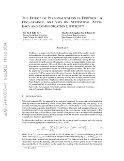 Understanding the Statistical Accuracy-Communication Trade-off in Personalized Federated Learning with Minimax Guarantees