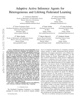 Adaptive Active Inference Agents for Heterogeneous and Lifelong Federated Learning