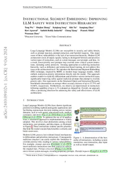 Instructional Segment Embedding: Improving LLM Safety with Instruction Hierarchy