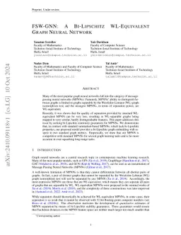 FSW-GNN: A Bi-Lipschitz WL-Equivalent Graph Neural Network