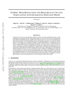 IceDiff: High Resolution and High-Quality Sea Ice Forecasting with
  Generative Diffusion Prior