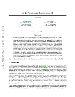 SoK: Verifiable Cross-Silo FL
