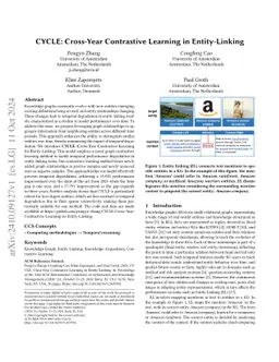 CYCLE: Cross-Year Contrastive Learning in Entity-Linking