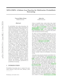 MVG-CRPS: A Robust Loss Function for Multivariate Probabilistic Forecasting