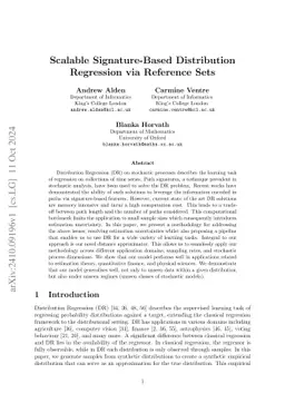 Scalable Signature-Based Distribution Regression via Reference Sets