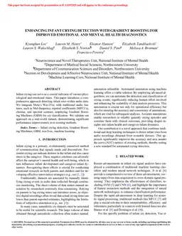 Enhancing Infant Crying Detection with Gradient Boosting for Improved Emotional and Mental Health Diagnostics