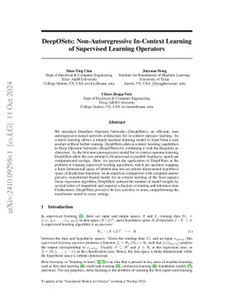 DeepOSets: Non-Autoregressive In-Context Learning with Permutation-Invariance Inductive Bias
