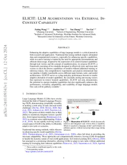 ELICIT: LLM Augmentation via External In-Context Capability