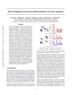 MITA: Bridging the Gap between Model and Data for Test-time Adaptation