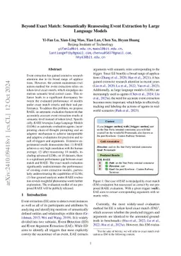 Beyond Exact Match: Semantically Reassessing Event Extraction by Large Language Models
