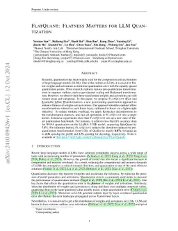 FlatQuant: Flatness Matters for LLM Quantization