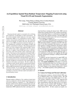 An Expeditious Spatial Mean Radiant Temperature Mapping Framework using
  Visual SLAM and Semantic Segmentation