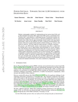 Power-Softmax: Towards Secure LLM Inference over Encrypted Data