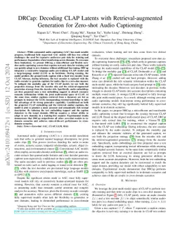 DRCap: Decoding CLAP Latents with Retrieval-Augmented Generation for Zero-shot Audio Captioning