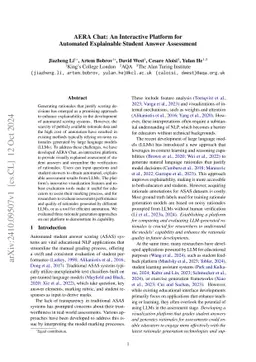 AERA Chat: An Interactive Platform for Automated Explainable Student Answer Assessment