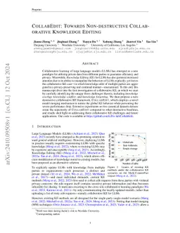 CollabEdit: Towards Non-destructive Collaborative Knowledge Editing