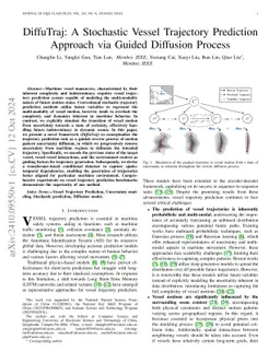 DiffuTraj: A Stochastic Vessel Trajectory Prediction Approach via Guided
  Diffusion Process