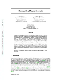 Bayesian Sheaf Neural Networks