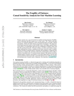 The Fragility of Fairness: Causal Sensitivity Analysis for Fair Machine
  Learning