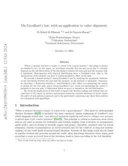 On Goodhart's law, with an application to value alignment
