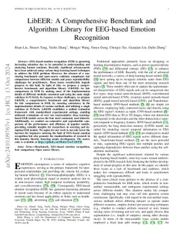 LibEER: A Comprehensive Benchmark and Algorithm Library for EEG-based Emotion Recognition