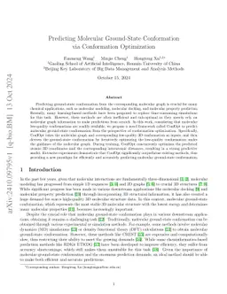 WGFormer: An SE(3)-Transformer Driven by Wasserstein Gradient Flows for Molecular Ground-State Conformation Prediction