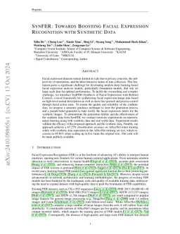 SynFER: Towards Boosting Facial Expression Recognition with Synthetic Data