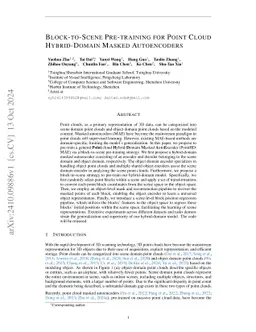 Point Cloud Mixture-of-Domain-Experts Model for 3D Self-supervised Learning