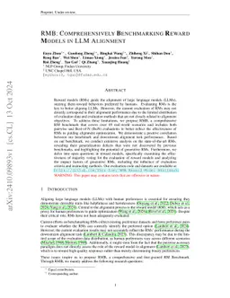 RMB: Comprehensively Benchmarking Reward Models in LLM Alignment