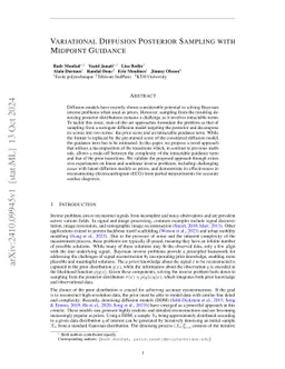 Variational Diffusion Posterior Sampling with Midpoint Guidance