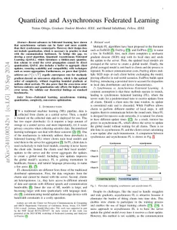 Quantized and Asynchronous Federated Learning