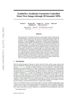 SyntheOcc: Synthesize Geometric-Controlled Street View Images through 3D
  Semantic MPIs