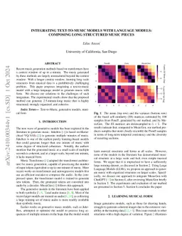 Integrating Text-to-Music Models with Language Models: Composing Long
  Structured Music Pieces