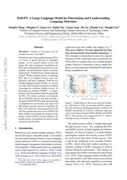 PclGPT: A Large Language Model for Patronizing and Condescending
  Language Detection