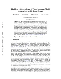 Find Everything: A General Vision Language Model Approach to Multi-Object Search