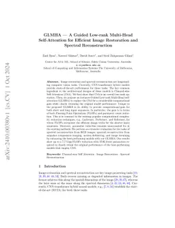 GLMHA A Guided Low-rank Multi-Head Self-Attention for Efficient Image
  Restoration and Spectral Reconstruction